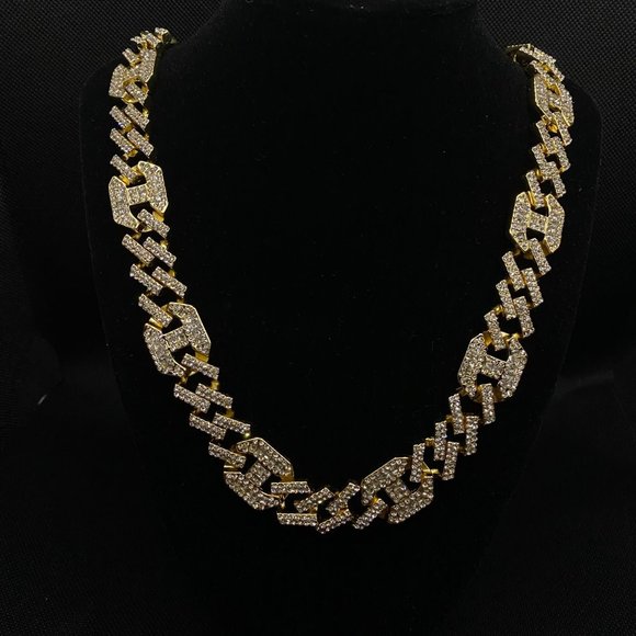 14k Gold Plated Necklace Bracelet Set - Picture 2 of 2